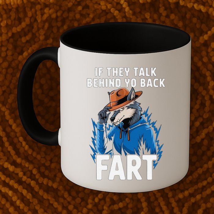 Meme If They Talk Behind Your Back Fart Funny Oddly Specific Mug