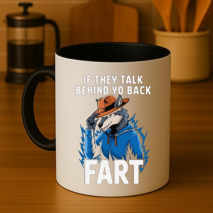 Meme If They Talk Behind Your Back Fart Funny Oddly Specific Mug
