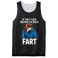 Meme If They Talk Behind Your Back Fart Funny Oddly Specific Mesh Reversible Basketball Jersey Tank