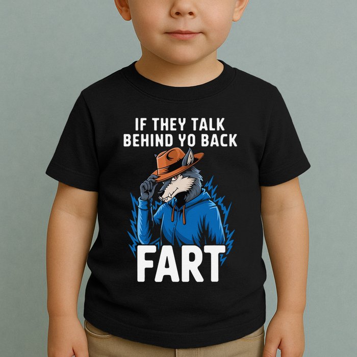 Meme If They Talk Behind Your Back Fart Funny Oddly Specific Toddler T-Shirt