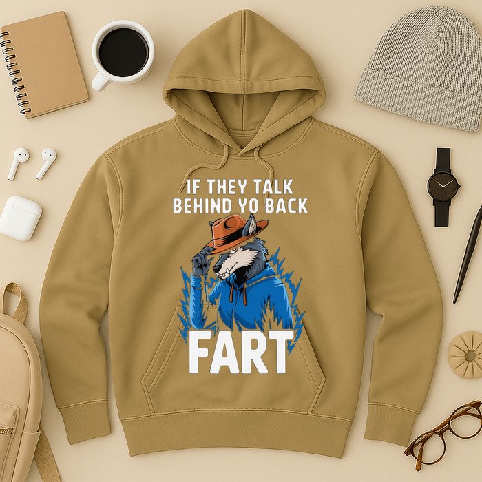Meme If They Talk Behind Your Back Fart Funny Oddly Specific Hoodie