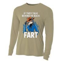 Meme If They Talk Behind Your Back Fart Funny Oddly Specific Cooling Performance Long Sleeve Crew