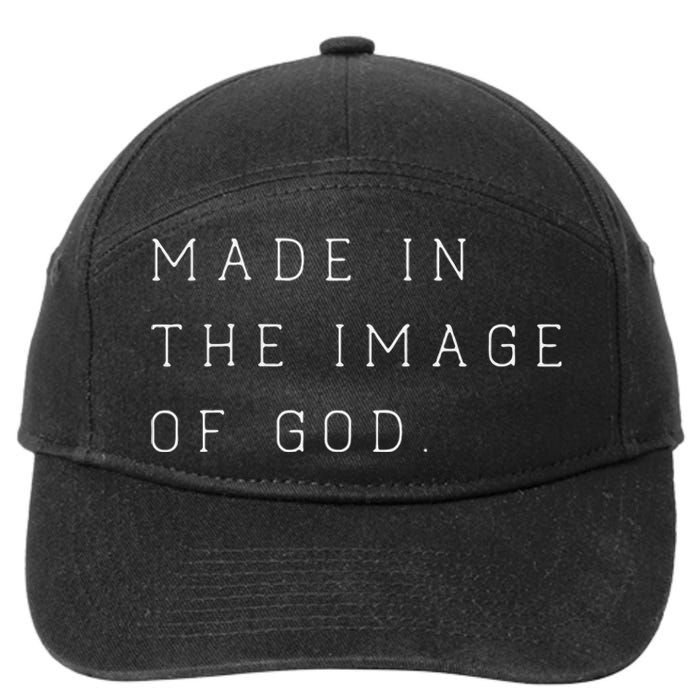 Made in the Image of God Bible Faith Christian 7-Panel Snapback Hat