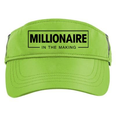 Millionaire In The Making Motivational Entrepreneur Meaningful Gift Adult Drive Performance Visor