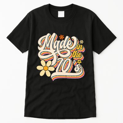 Made In The 70S Retro Created During 1970s Groovy Birthday Tall T-Shirt