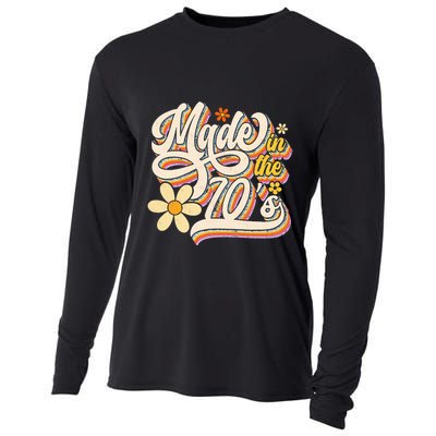 Made In The 70S Retro Created During 1970s Groovy Birthday Cooling Performance Long Sleeve Crew