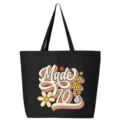 Made In The 70S Retro Created During 1970s Groovy Birthday 25L Jumbo Tote