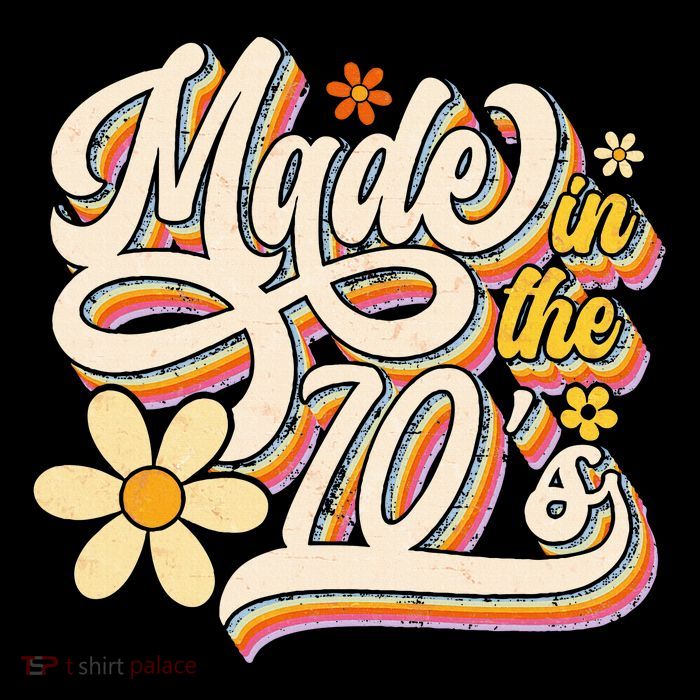 Made In The 70S Retro Created During 1970s Groovy Birthday Kids T-Shirt