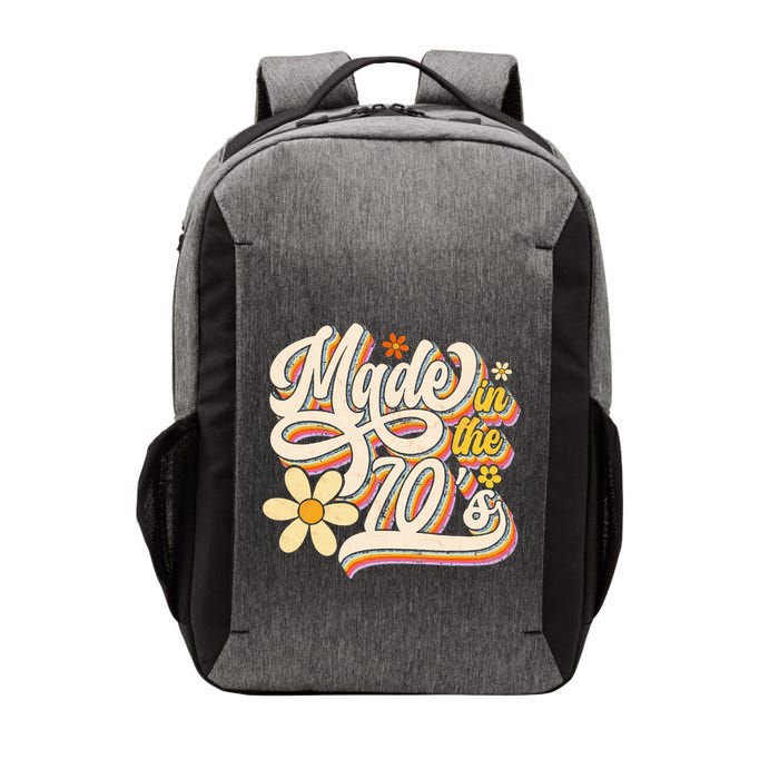 Made In The 70S Retro Created During 1970s Groovy Birthday Vector Backpack