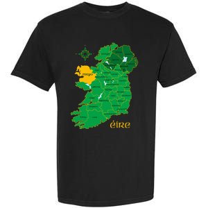 Mayo Ireland T Irish County Map Eire Irish Travel Garment-Dyed Heavyweight T-Shirt