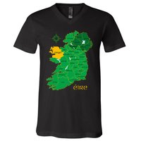 Mayo Ireland T Irish County Map Eire Irish Travel V-Neck T-Shirt