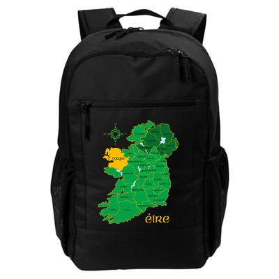 Mayo Ireland T Irish County Map Eire Irish Travel Backpack