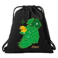 Mayo Ireland T Irish County Map Eire Irish Travel Drawstring Bag