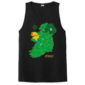 Mayo Ireland T Irish County Map Eire Irish Travel PosiCharge Competitor Tank