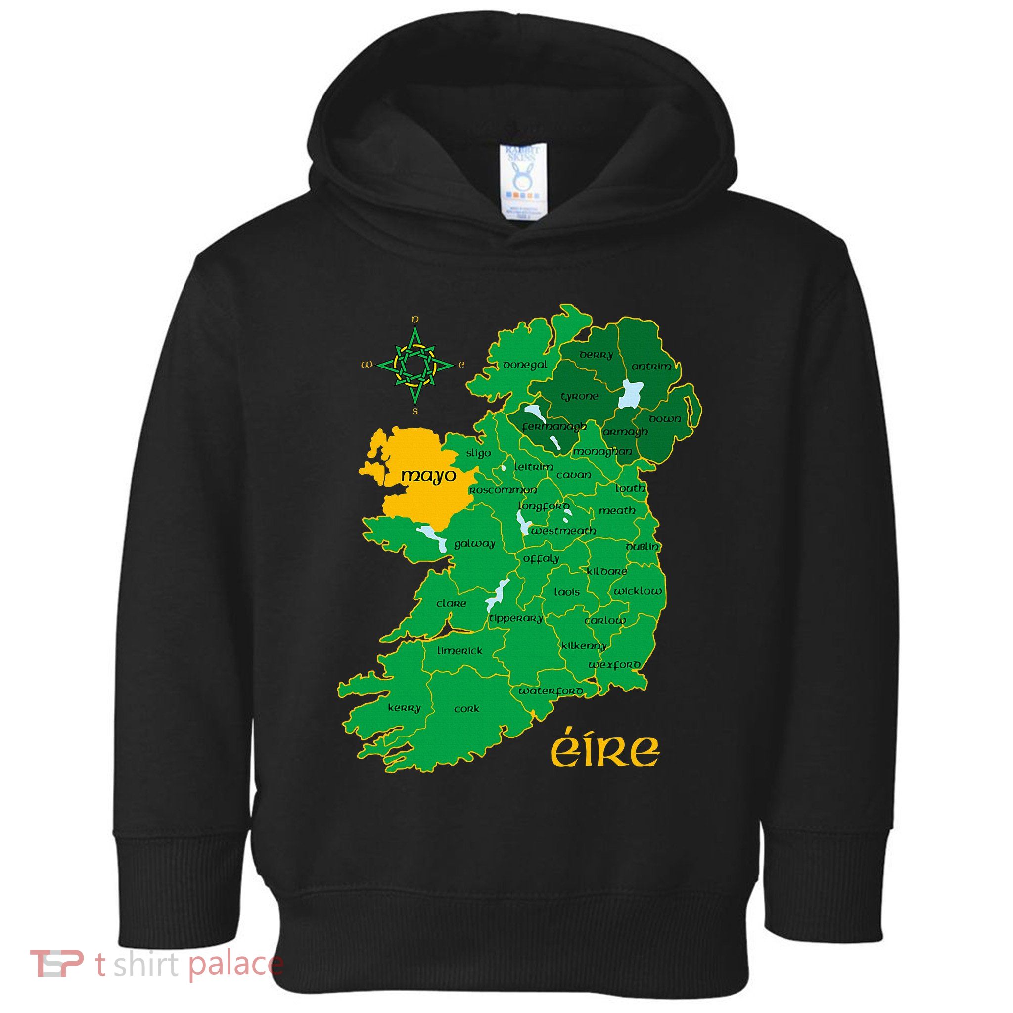 Mayo Ireland T Irish County Map Eire Irish Travel Toddler Hoodie