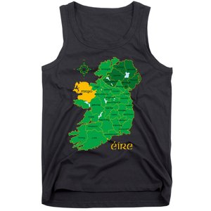 Mayo Ireland T Irish County Map Eire Irish Travel Tank Top