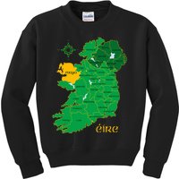 Mayo Ireland T Irish County Map Eire Irish Travel Kids Sweatshirt