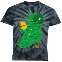 Mayo Ireland T Irish County Map Eire Irish Travel Kids Tie-Dye T-Shirt