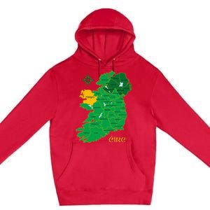 Mayo Ireland T Irish County Map Eire Irish Travel Premium Pullover Hoodie