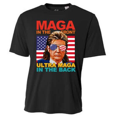 Maga In The Front Ultra Maga In The Back Trump Glasses Cooling Performance Crew T-Shirt