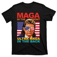 Maga In The Front Ultra Maga In The Back Trump Glasses T-Shirt