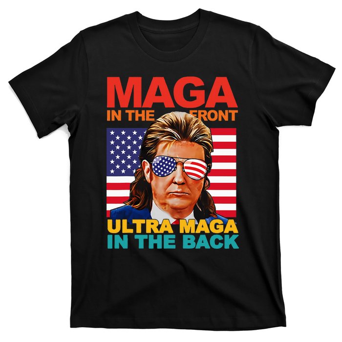 Maga In The Front Ultra Maga In The Back Trump Glasses T-Shirt