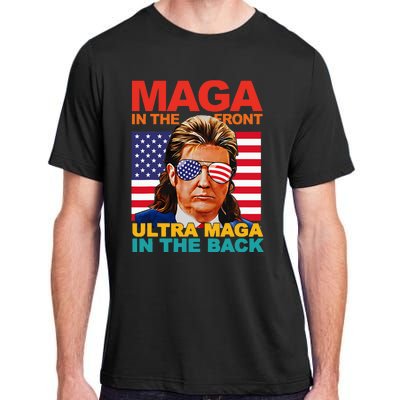 Maga In The Front Ultra Maga In The Back Trump Glasses Adult ChromaSoft Performance T-Shirt