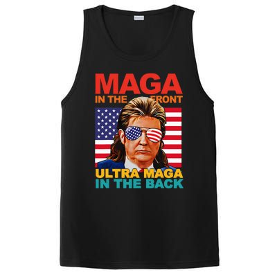 Maga In The Front Ultra Maga In The Back Trump Glasses PosiCharge Competitor Tank