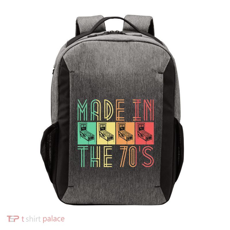 Made In The 70s Pinball Retro Arcade Gifts For Vector Backpack