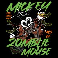 Mickey In Tales Of Zombie Mouse Mickey Halloween Vintage Drawstring Bag