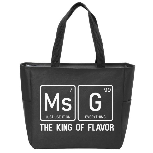 MSG Is The King Of Flavor Uncle Roger Where Your Wok Zip Tote Bag