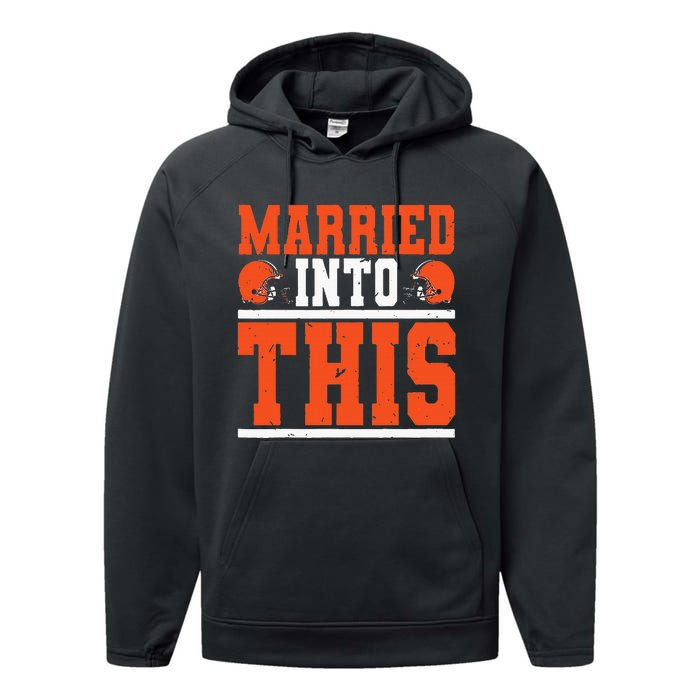 Married Into This Funny Christmas Performance Fleece Hoodie