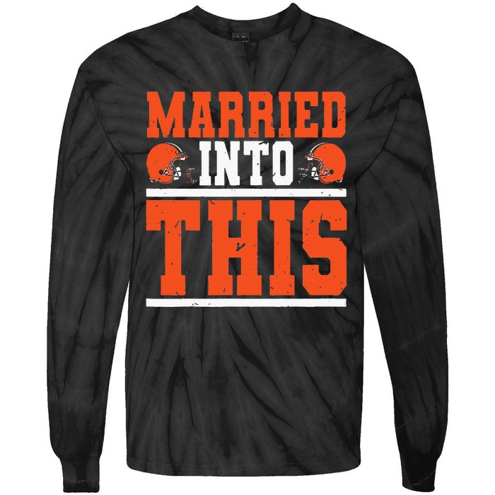 Married Into This Funny Christmas Tie-Dye Long Sleeve Shirt