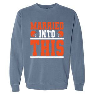 Married Into This Funny Christmas Garment-Dyed Sweatshirt