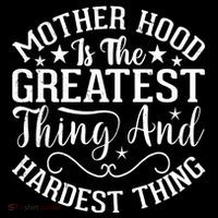 Motherhood Is The Greatest Thing And Hardest Thing Cropped Pullover Crew