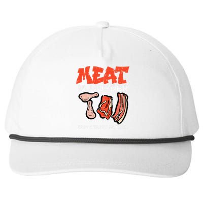 Meat Is Tasty Bbq Funny Barbecue Grilling Snapback Five-Panel Rope Hat