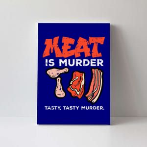 Meat Is Tasty Bbq Funny Barbecue Grilling Canvas