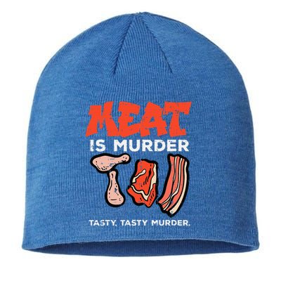 Meat Is Tasty Bbq Funny Barbecue Grilling Sustainable Beanie