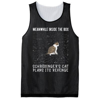 Meanwhile Inside The Box SchröDingers Cat Plans Its Revenge Mesh Reversible Basketball Jersey Tank