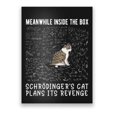 Meanwhile Inside The Box SchröDingers Cat Plans Its Revenge Poster