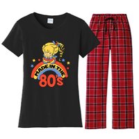 Made In The 80s 1980s Generation Millennials Retro Vintage Women's Flannel Pajama Set