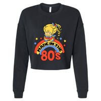 Made In The 80s 1980s Generation Millennials Retro Vintage Cropped Pullover Crew