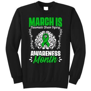 March Is Traumatic Brain Injury Month Surgery TBI Survivor Sweatshirt