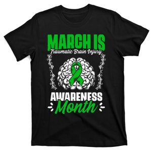 March Is Traumatic Brain Injury Month Surgery TBI Survivor T-Shirt