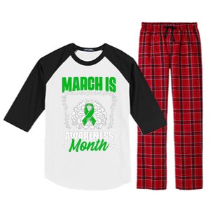 March Is Traumatic Brain Injury Month Surgery TBI Survivor Raglan Sleeve Pajama Set