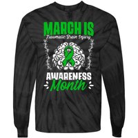 March Is Traumatic Brain Injury Month Surgery TBI Survivor Tie-Dye Long Sleeve Shirt