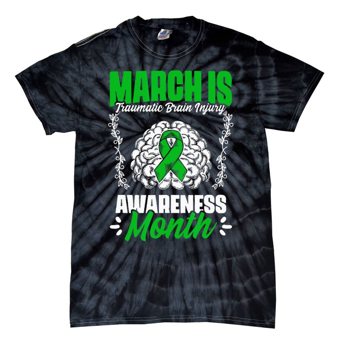 March Is Traumatic Brain Injury Month Surgery TBI Survivor Tie-Dye T-Shirt