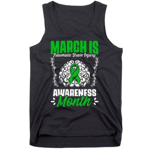 March Is Traumatic Brain Injury Month Surgery TBI Survivor Tank Top