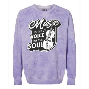 Music Is The Voice Of The Soul Colorblast Crewneck Sweatshirt