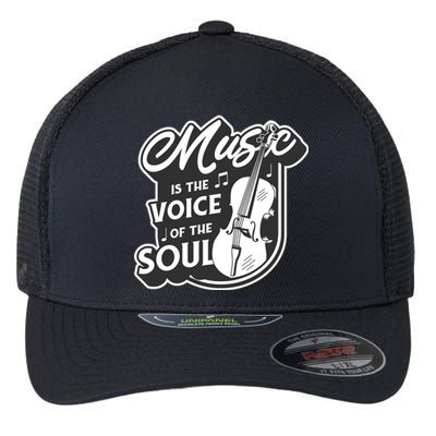 Music Is The Voice Of The Soul Flexfit Unipanel Trucker Cap